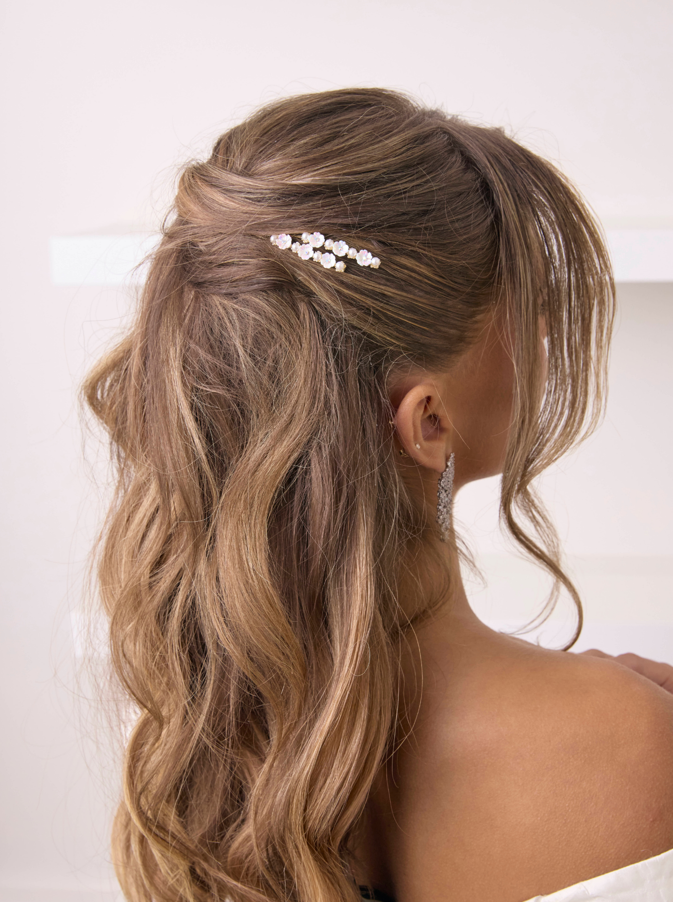 Fifi - Floral and Pearl Hair Pins