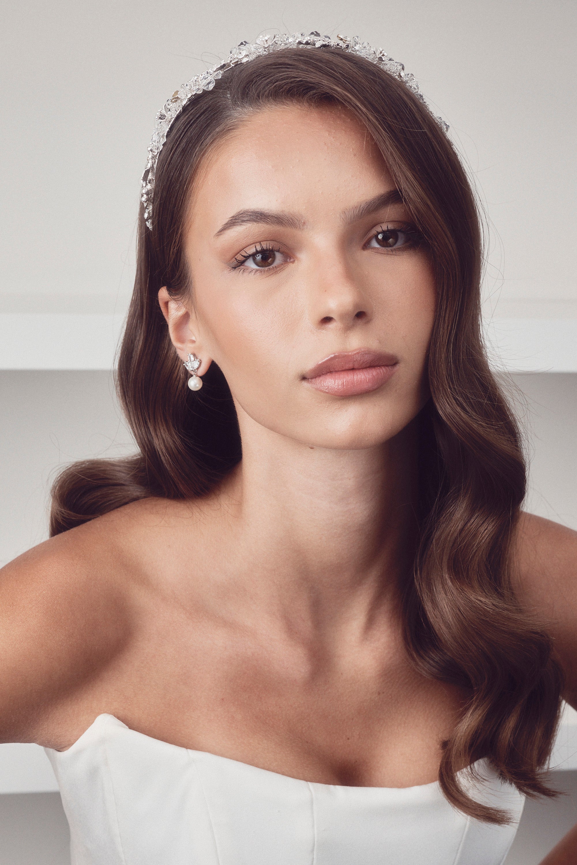 Lola - Pretty Pearl Drop Bridal Earrings