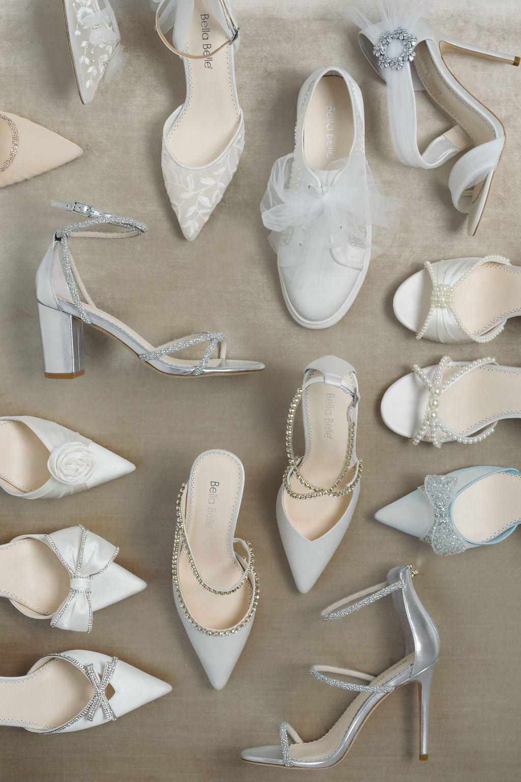 Tinsley - Ivory Open Toe Pearl Wedding Shoes Block Heel Sandals