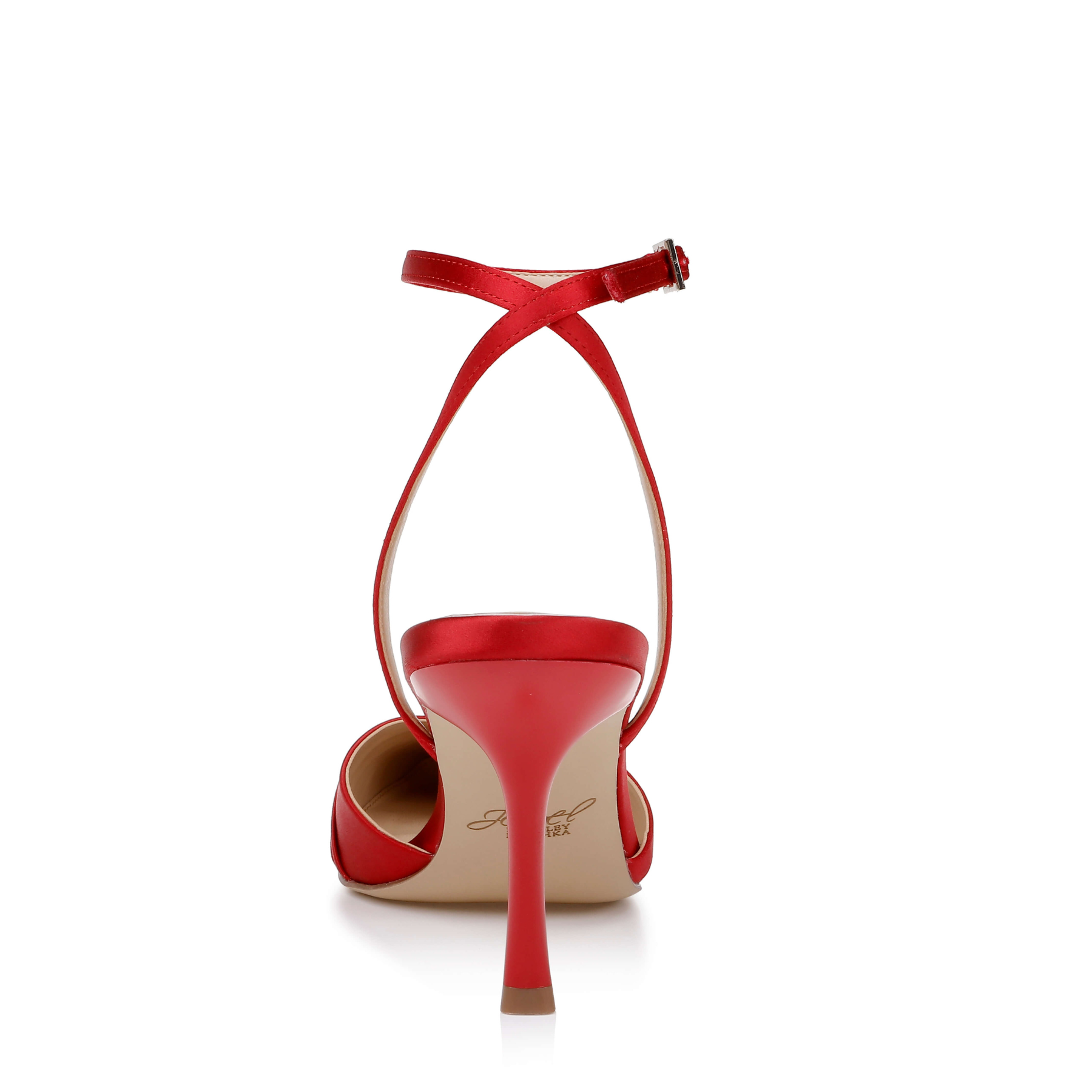 Parklyn - Pointed Toe Ankle Strap Pump - Red