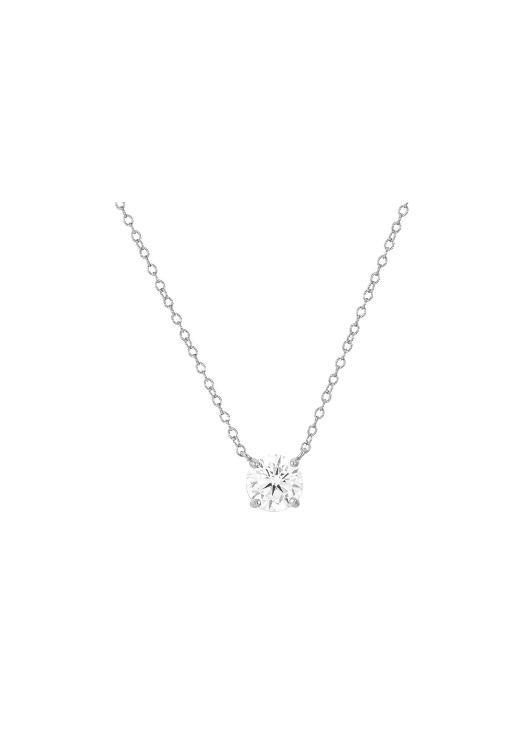 Lola Knight - Lily Crystal Necklace - Silver