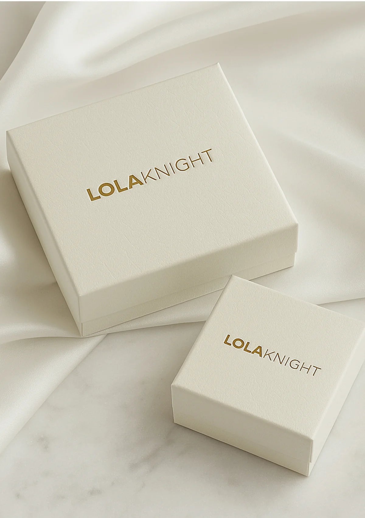 Lola Knight - Sia - Crystal Bridal Hoop Earrings - 18K Gold