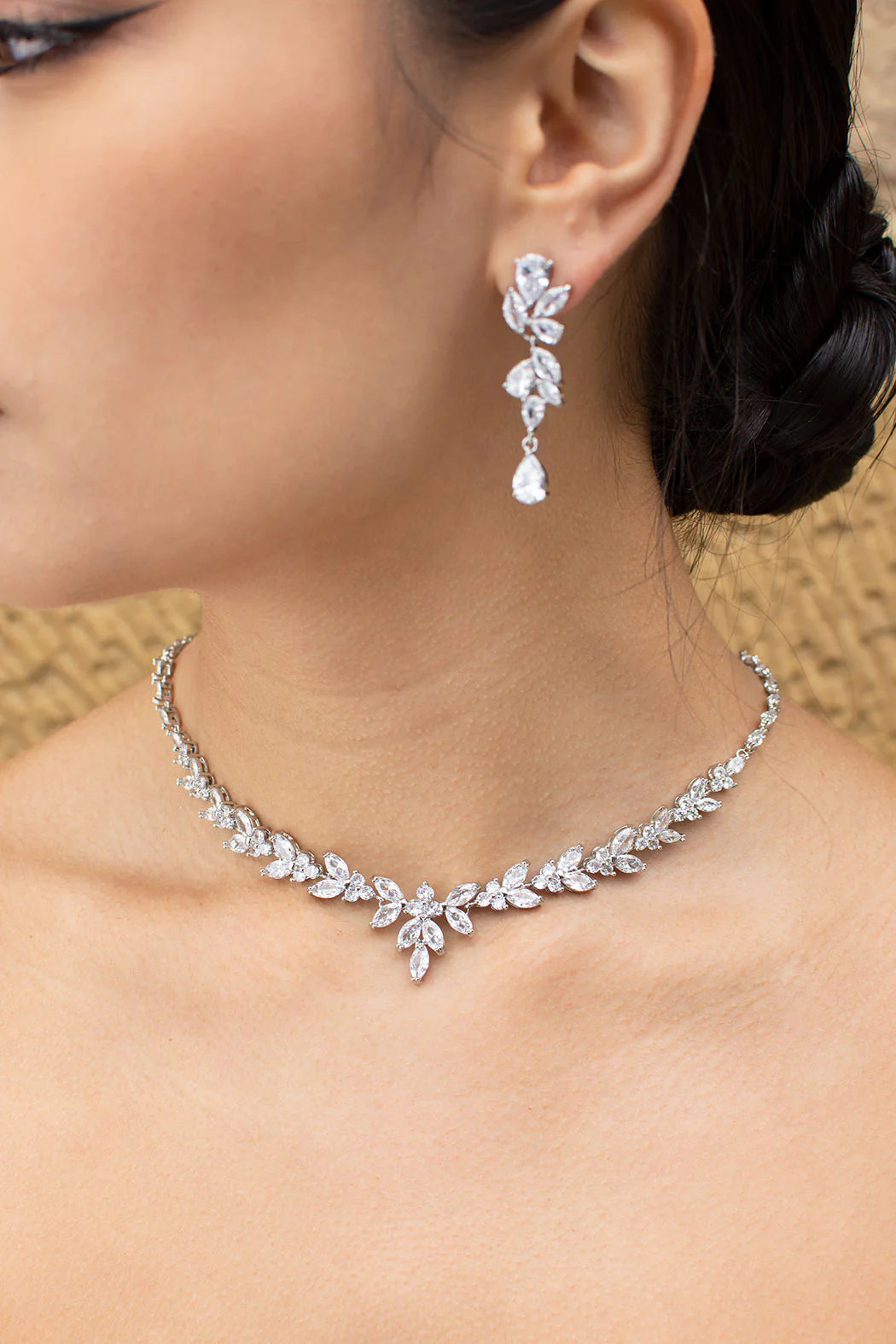 Courtney - Statement Crystal Bridal Necklace