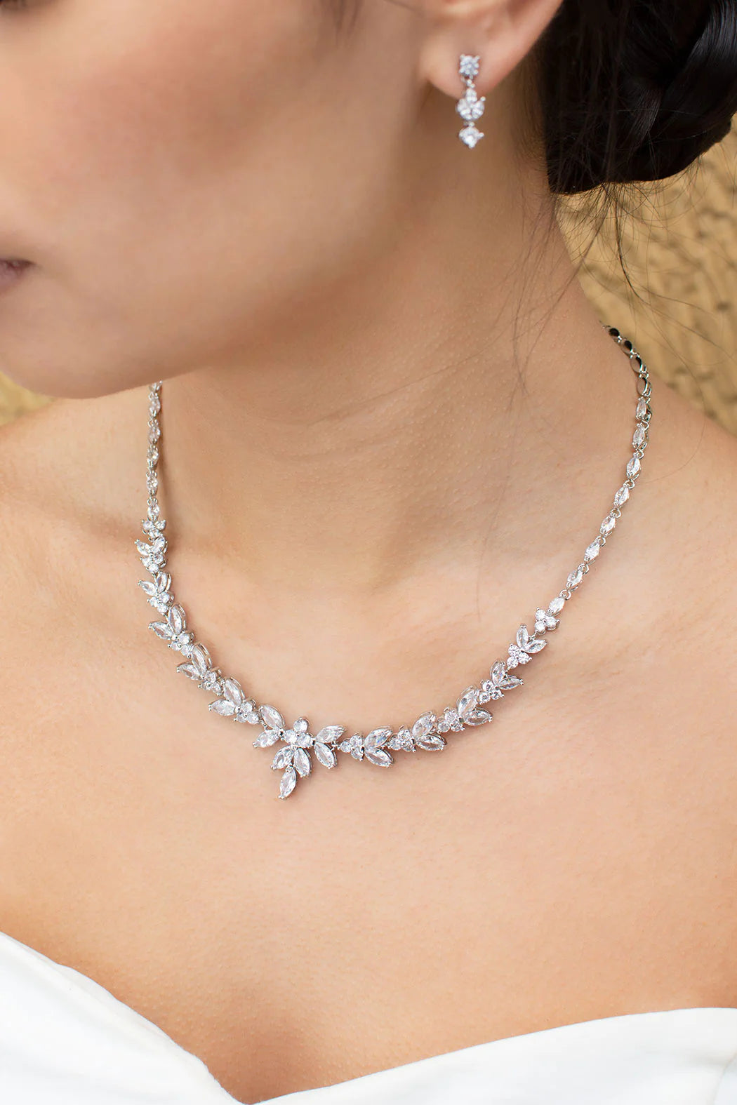 Courtney - Statement Crystal Bridal Necklace