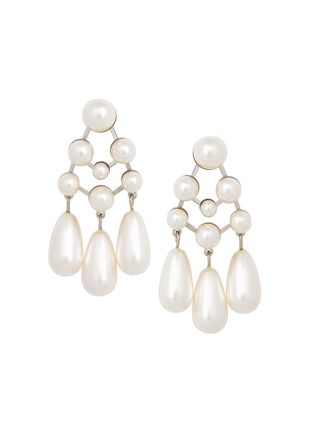 Elizabeth Bower - Pearlette Bauble - Rhodium Silver