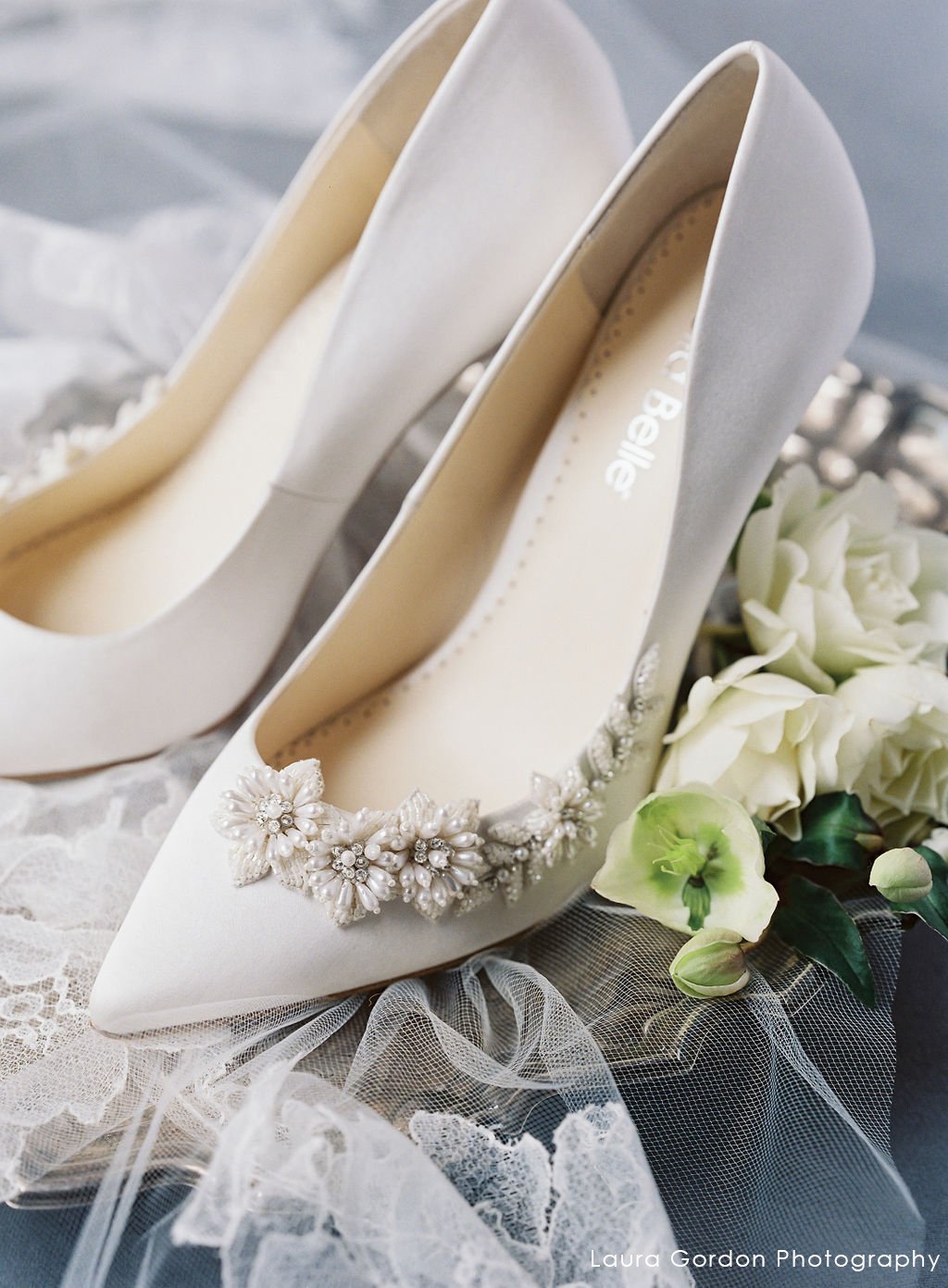 Jasmine - Ivory Embellished Pumps