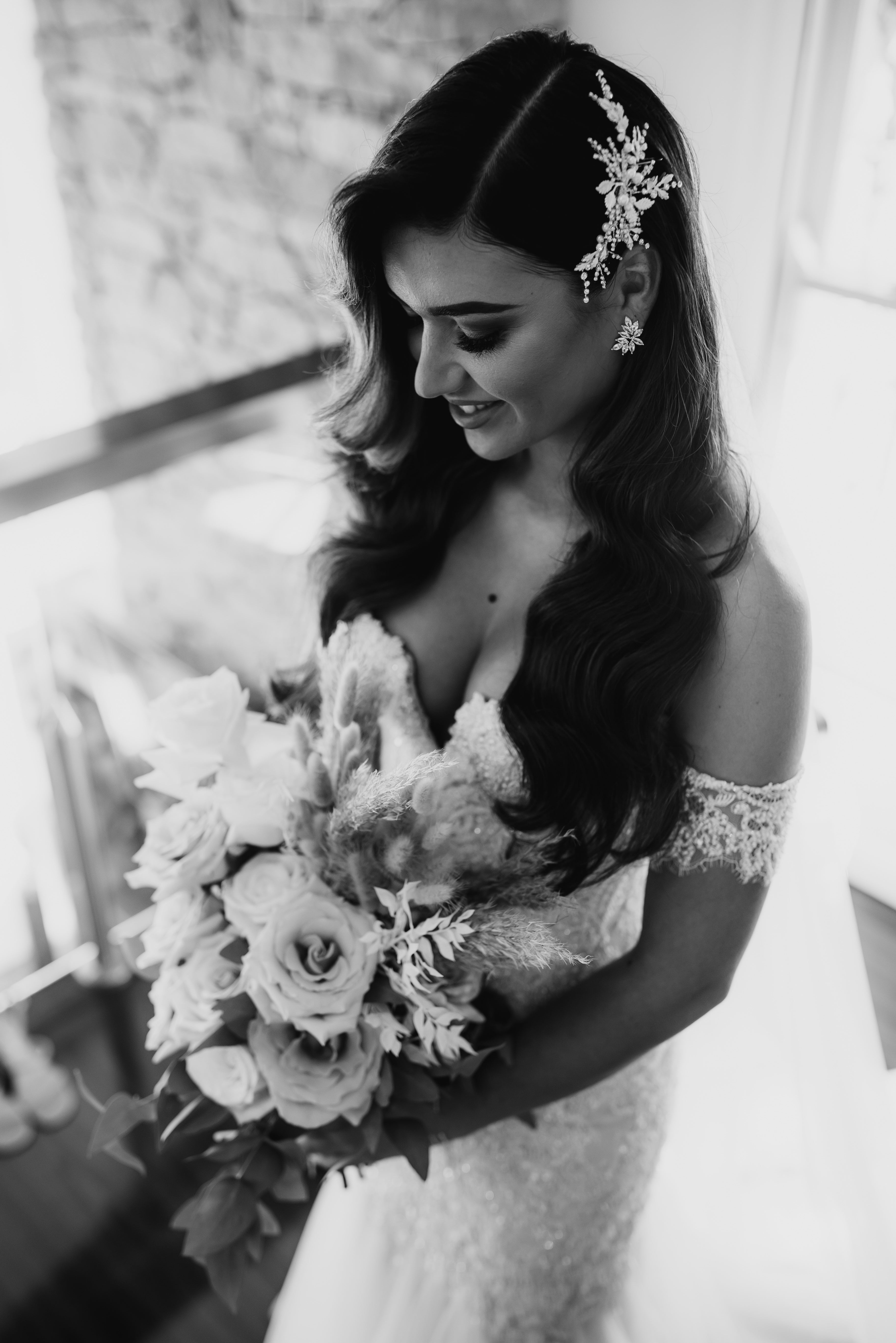 Blake - Crystal Cluster Bridal Stud Earrings
