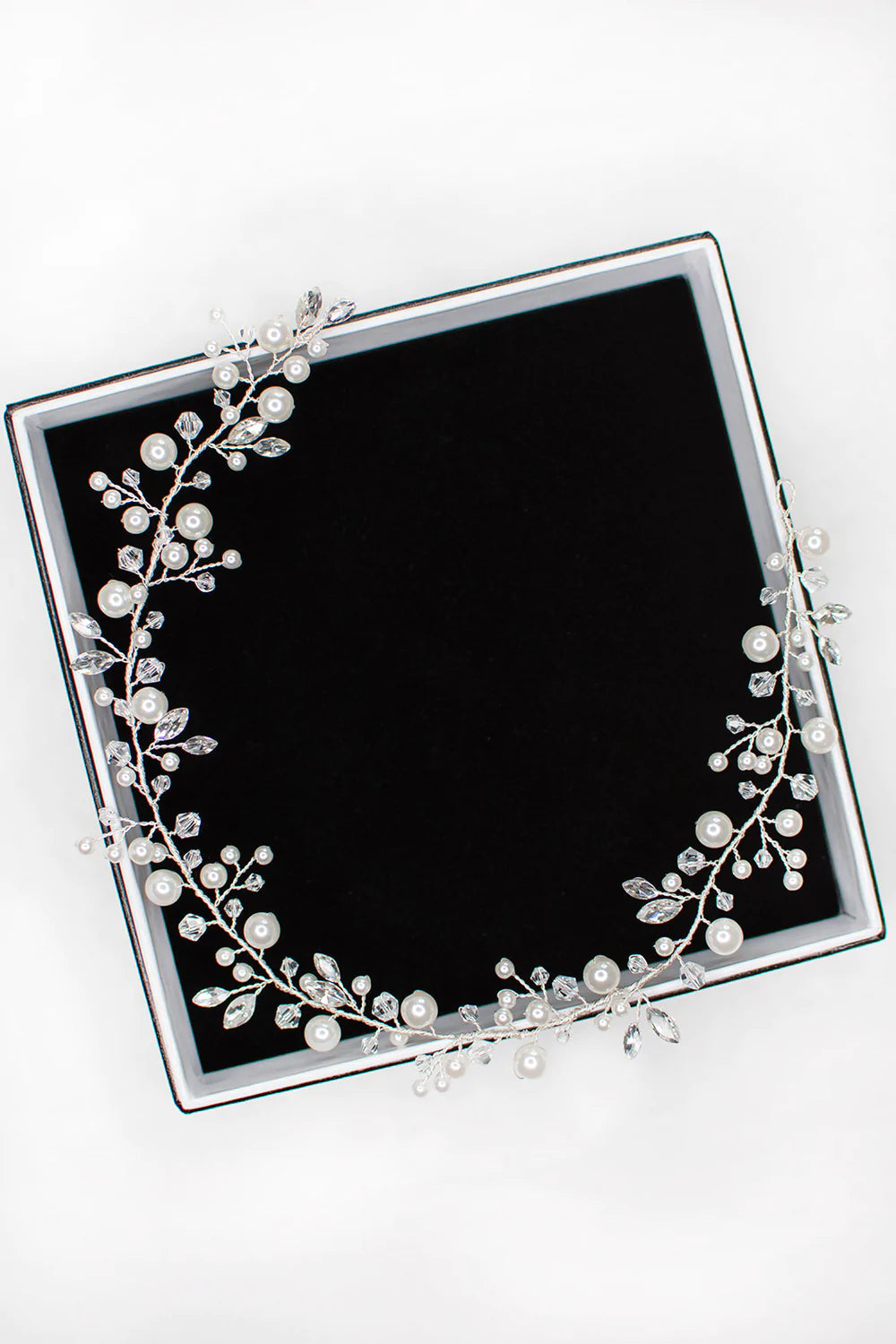 Cleo Pearl & Crystal Bridal Hair Vine