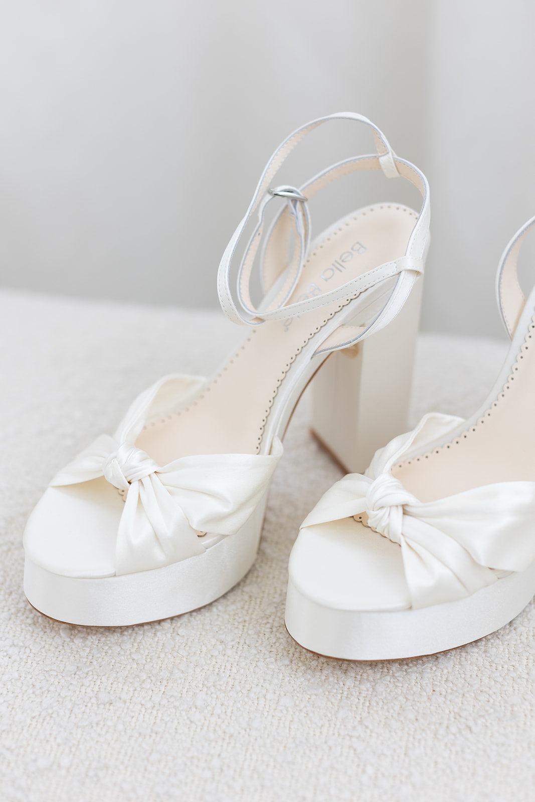 Serafina - Open Toe Platform Bridal Sandals