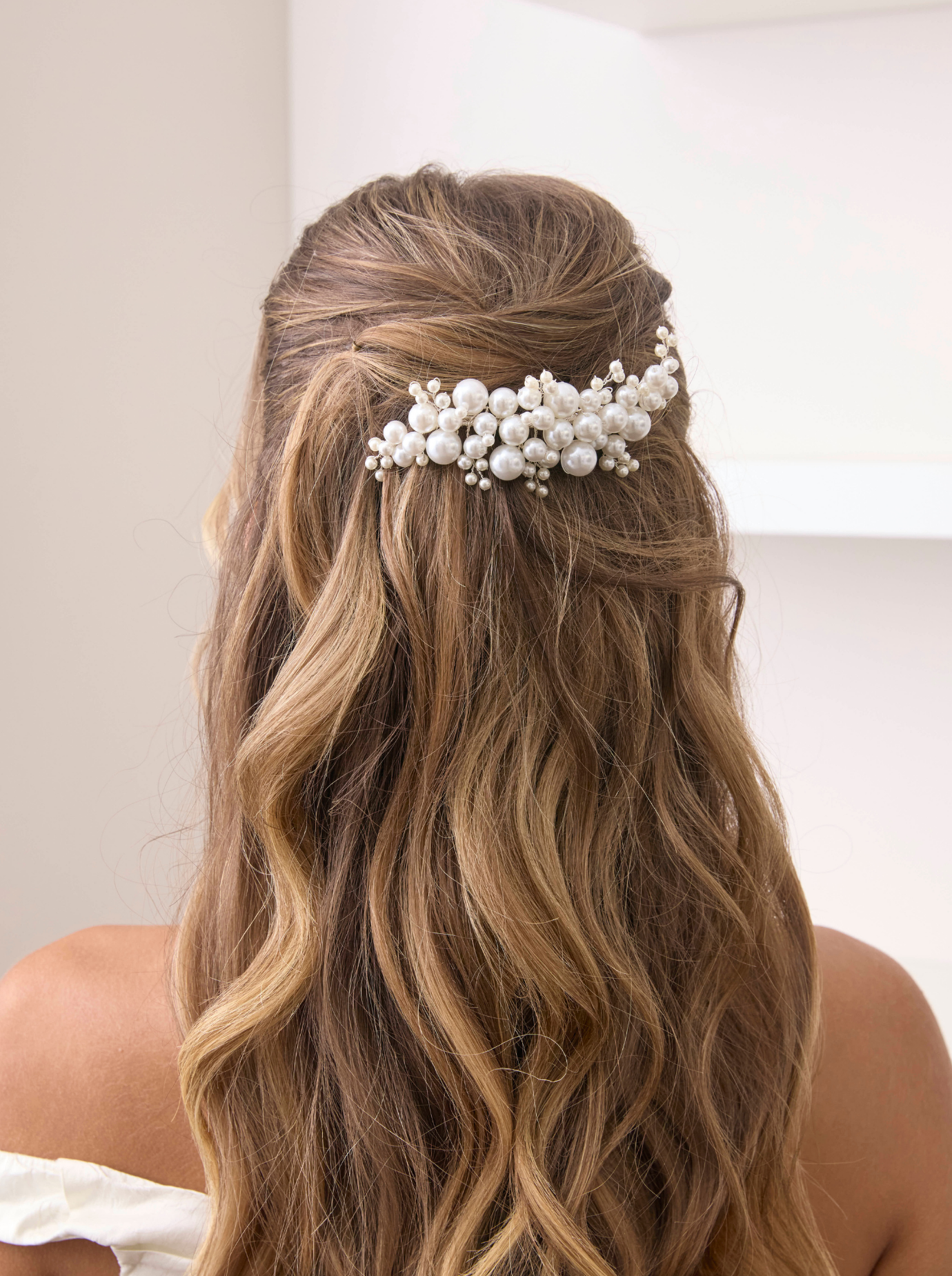 Isabella - Pearl Cluster Bridal Comb