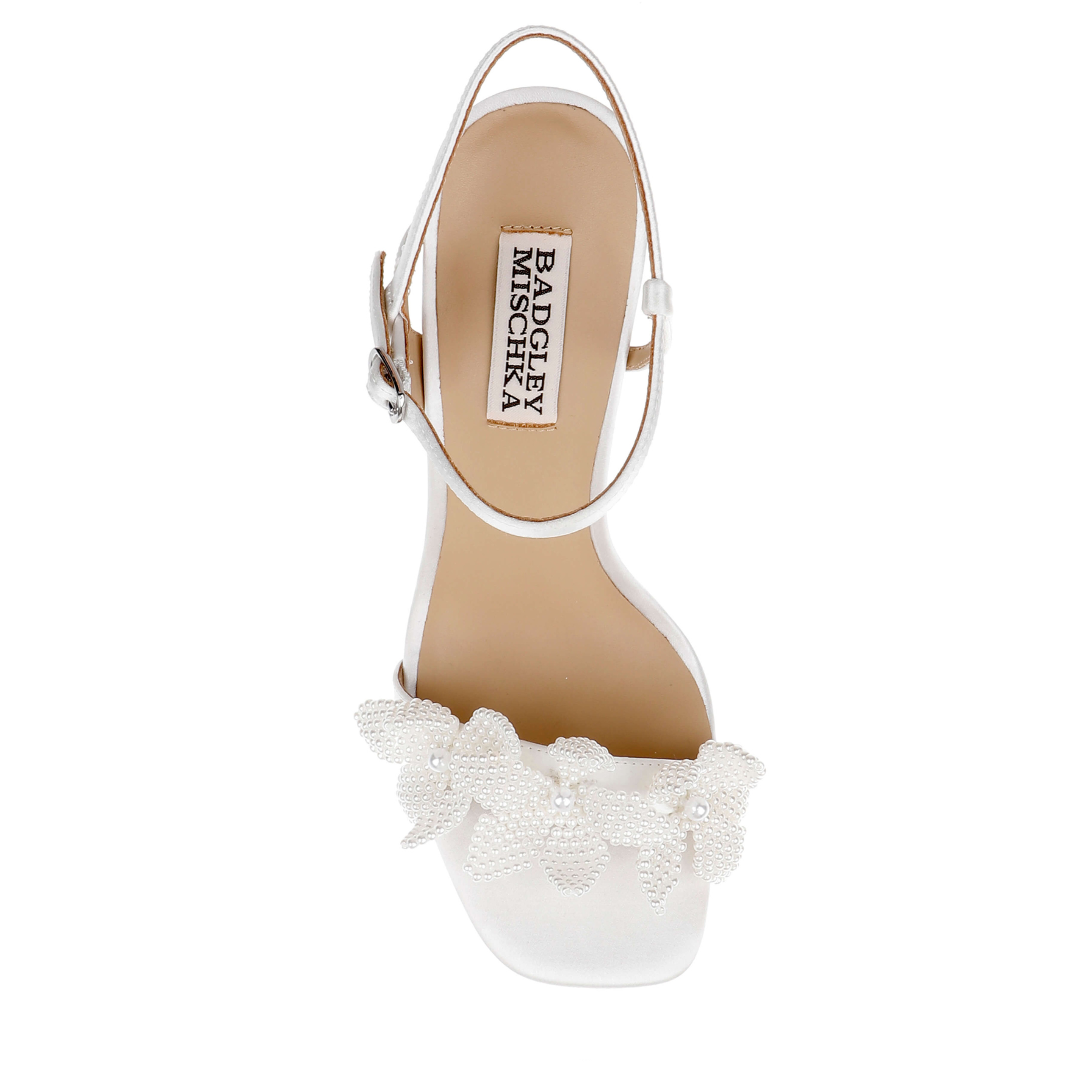 Wicket - Flower Embellished Platform Sandal - Soft White