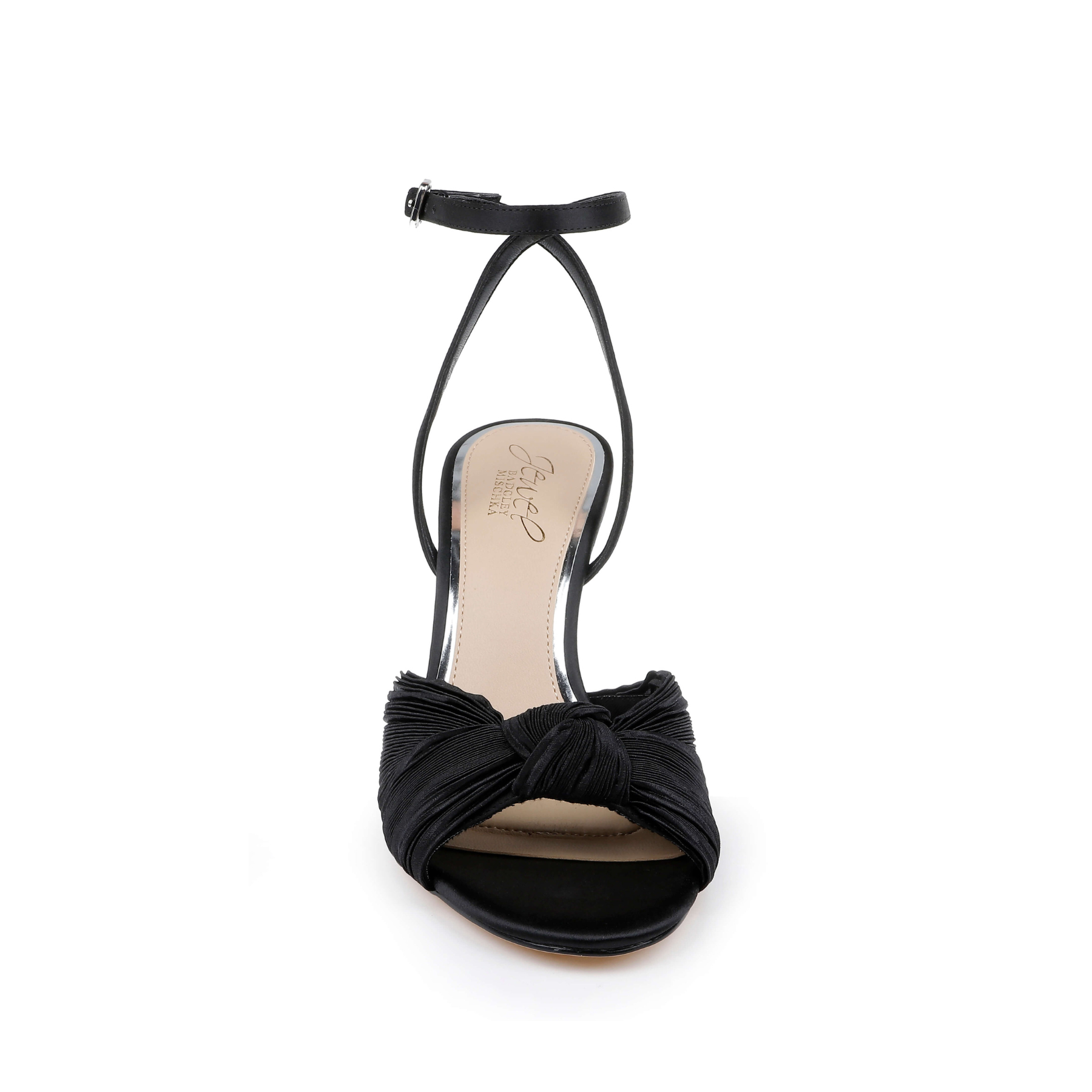 Ibis - Pleated Ankle Strap Sandal - Black