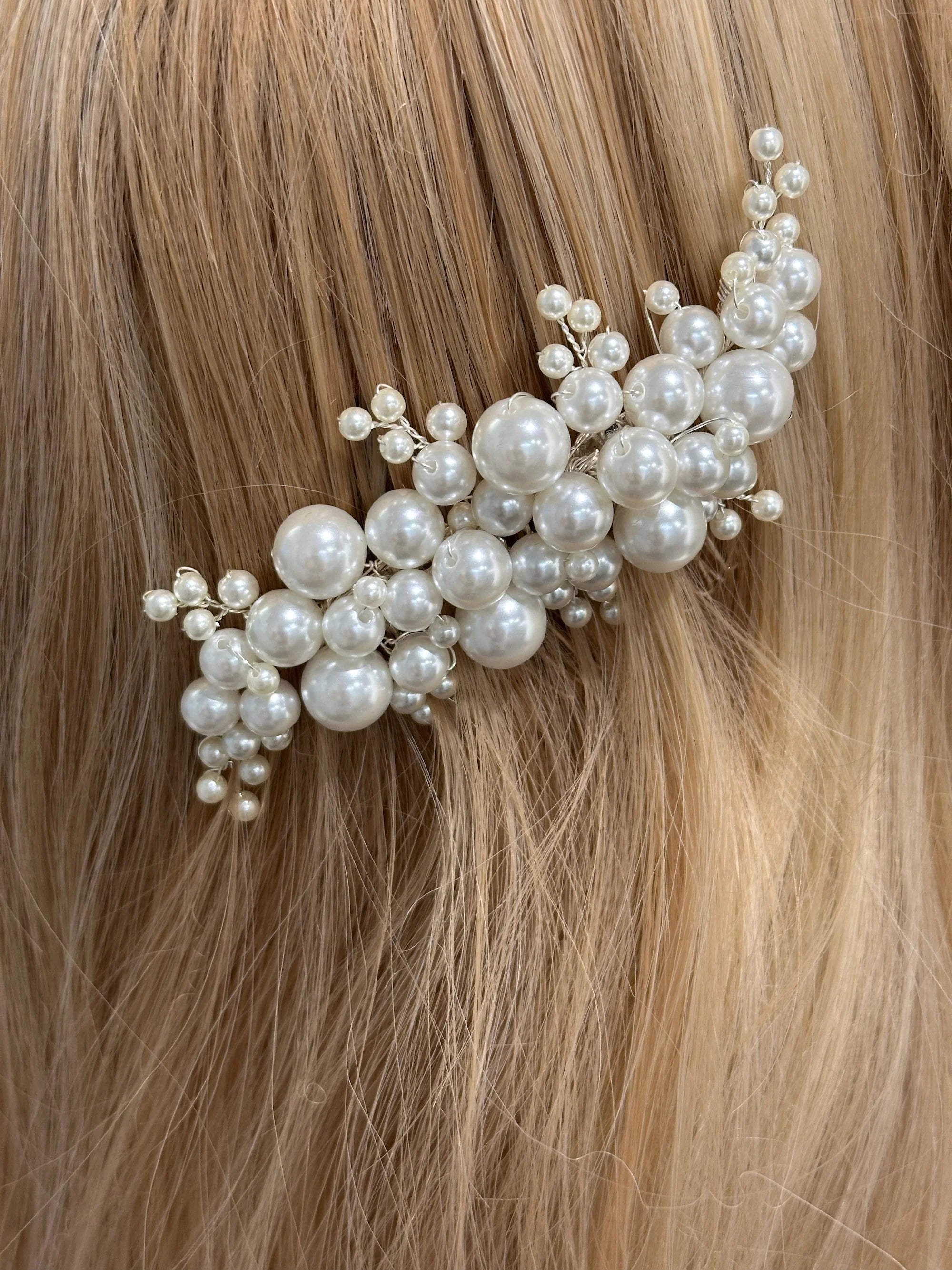 Isabella - Pearl Cluster Bridal Comb
