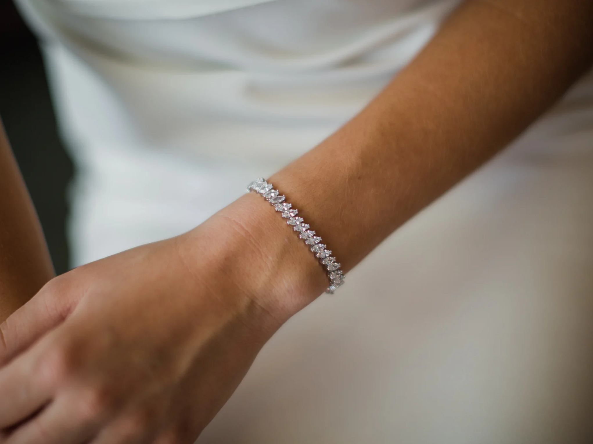 Madison - Crystal Marquise Bridal Bracelet